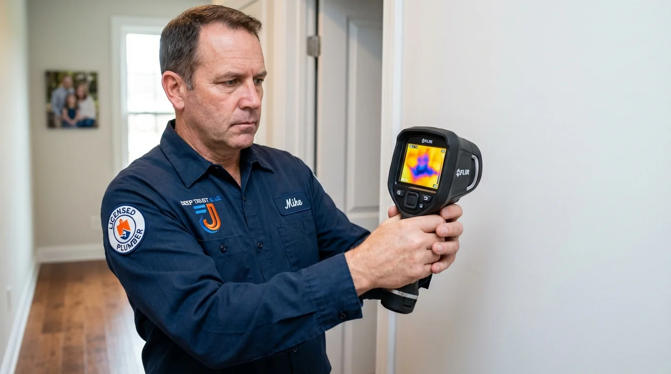 Thermal imaging leak detection by Johns Plumbing LLC in Flower Mound